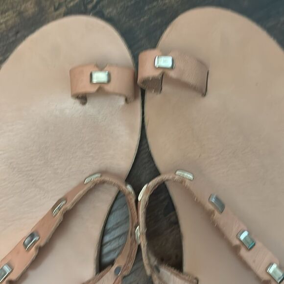 Ancient Phaedra Greek Sandals Phaedra Slip-On Sandals in Natural Size 37 - Picture 7 of 9